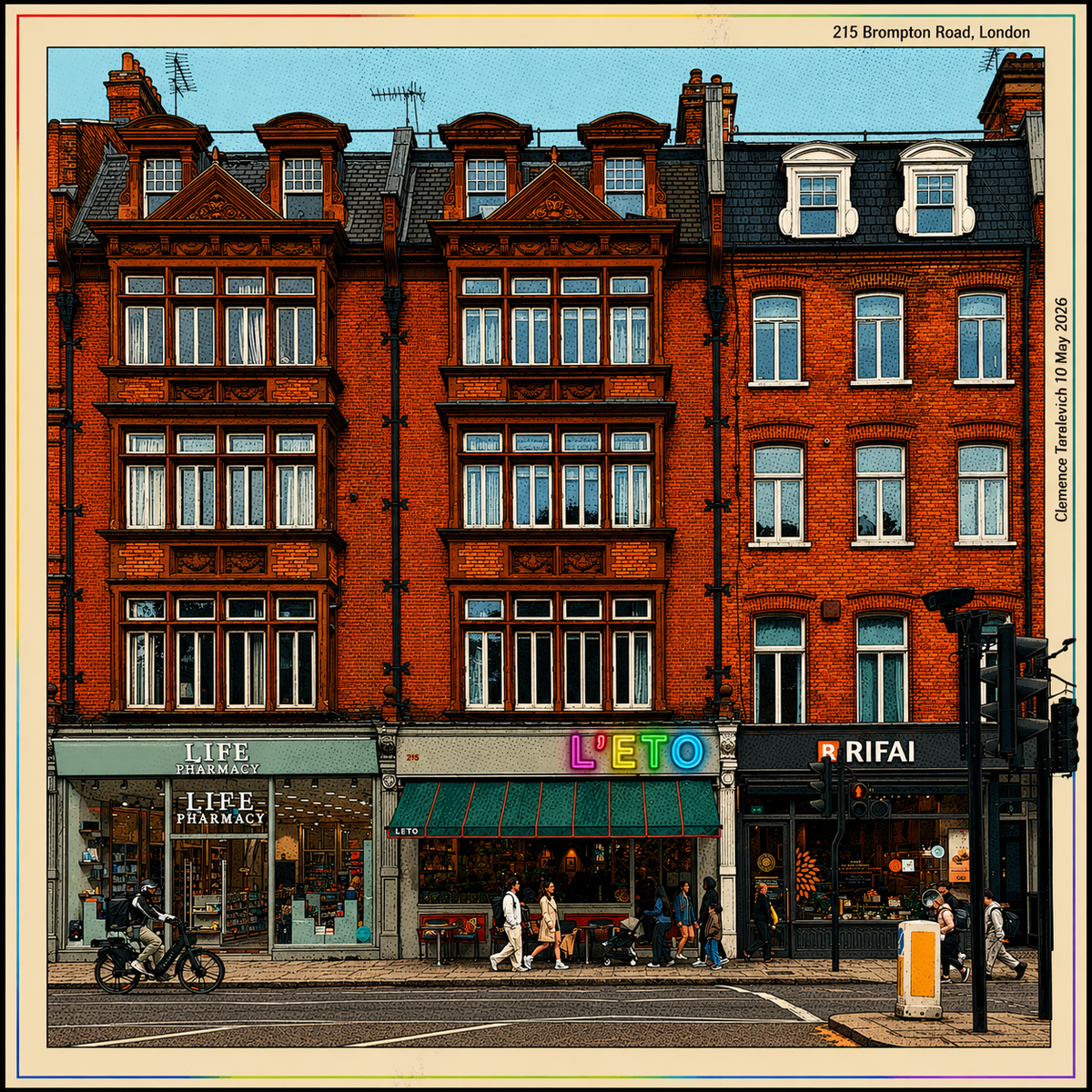 Недавно открытая новая точка кафейной сети L'ETO на Brompton Road в Кенсингтоне.