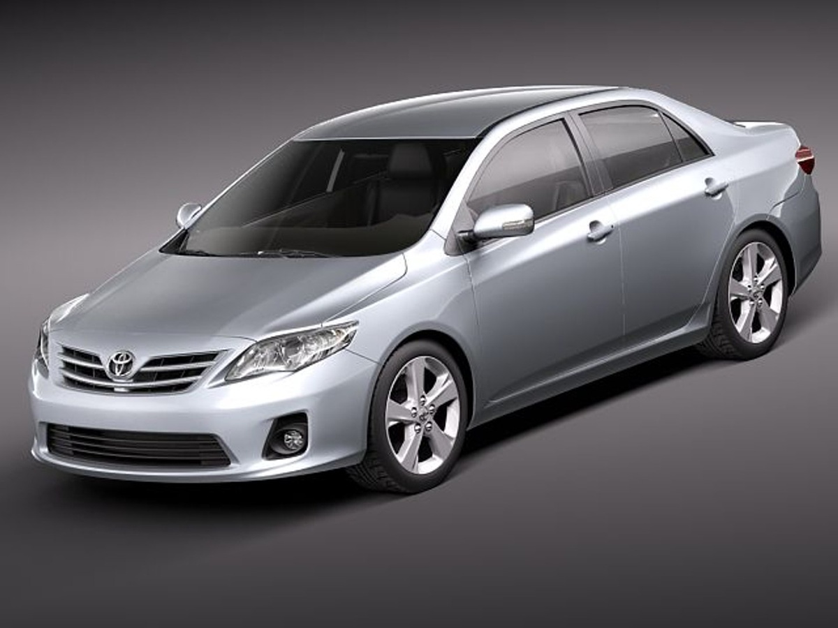 Toyota Corolla 2010 года. Источник: turbosquid.com