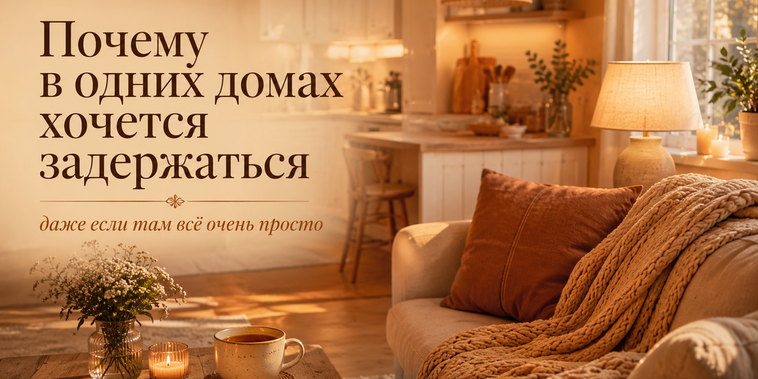 🏡 Почему в одних домах хочется задержаться, даже если там всё очень просто