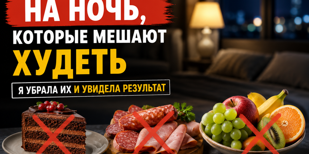 Три продукта на ночь, которые мешают худеть. Я убрала их и увидела результат