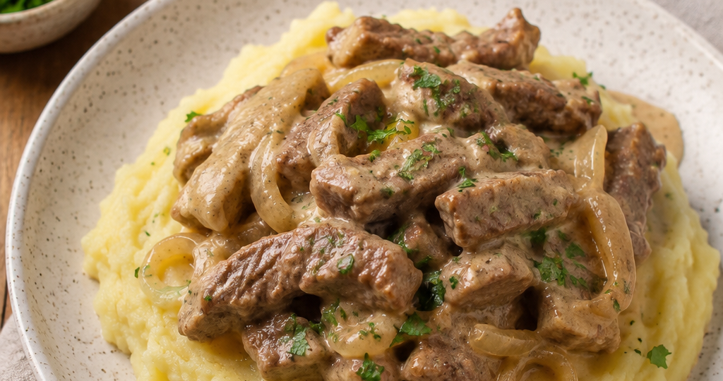 Мясо по-строгановски, которое получается мягким с первого раза: мой проверенный рецепт для семейного ужина