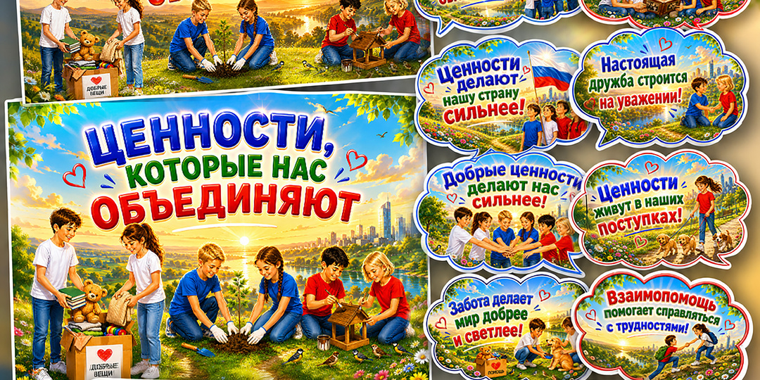 Бесплатные материалы к «Разговоры о Важном» на 18 мая «Ценности, которые нас объединяют»