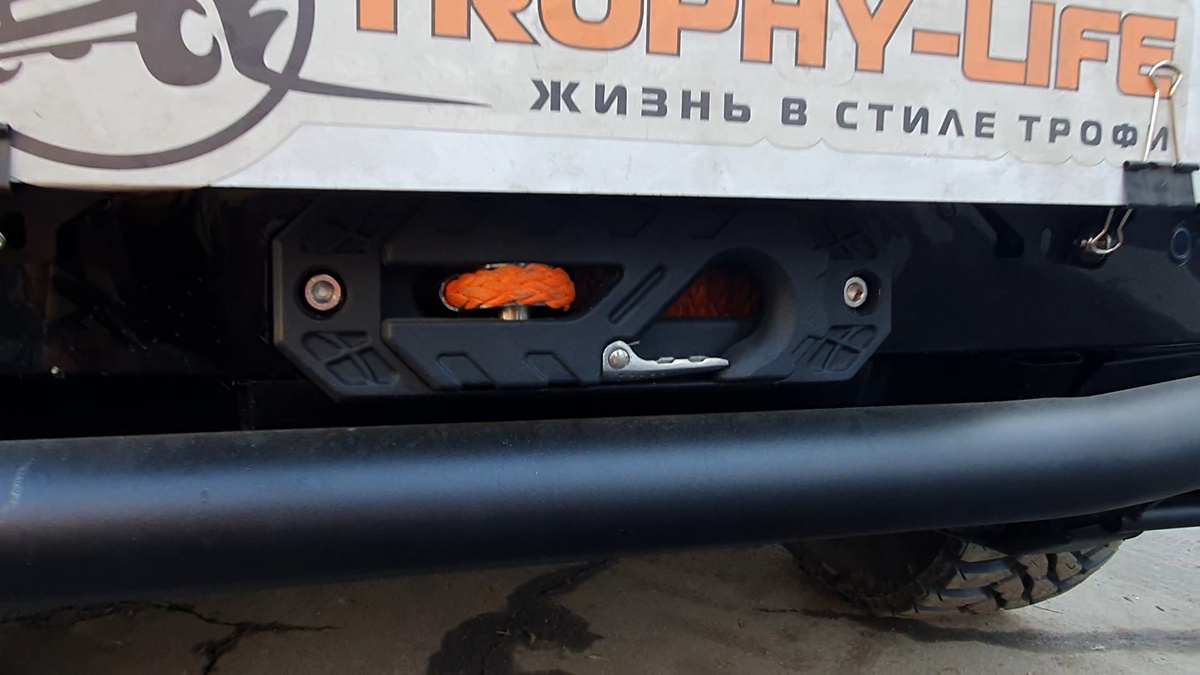 площадка под лебёдку с защитой радиаторов в штатный бампер TANK 400 / TANK 400