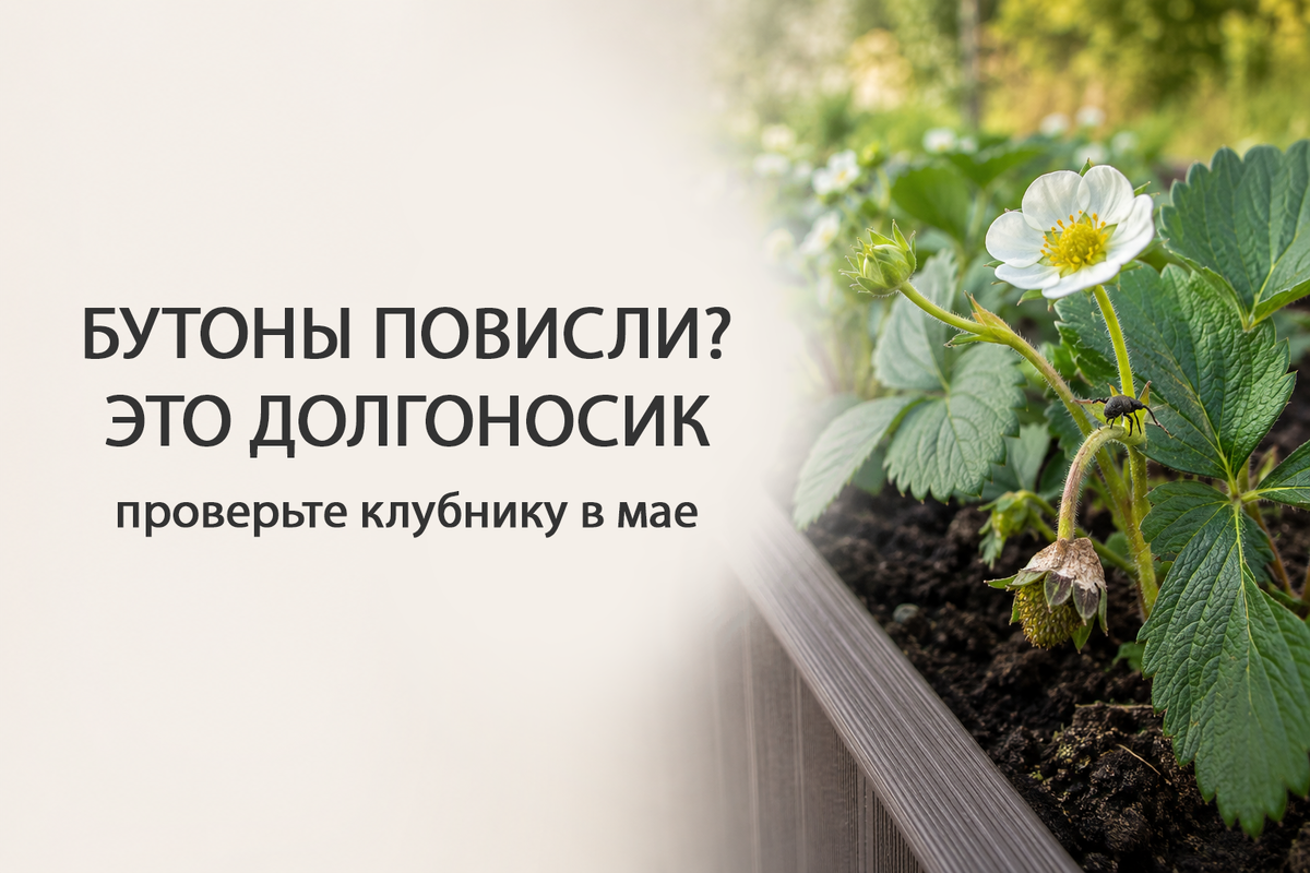 Долгоносик на клубнике в мае: как опознать