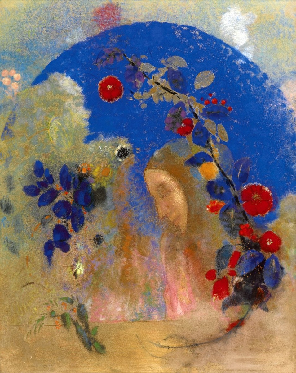Одилон Редон "Профиль в арке" (1905)
