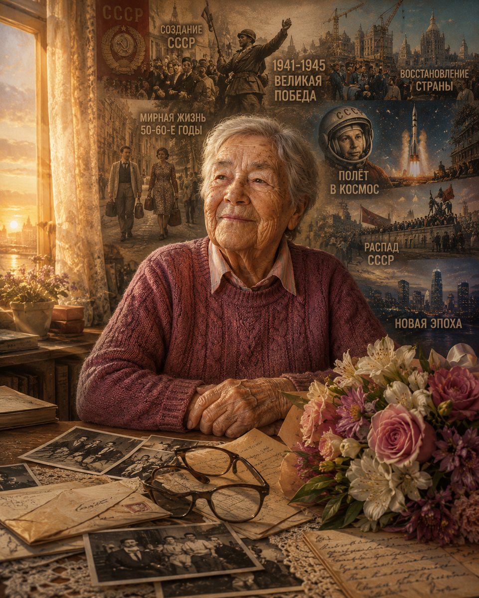 «101 год — это не возраст. Это живая история семьи, страны и памяти.»© Александер Арсланов