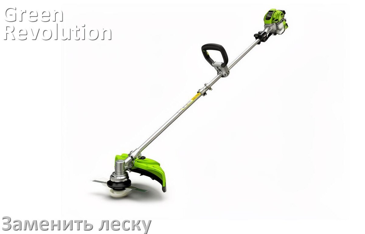 
Как в триммере Green Revolution поменять леску в катушке правильно