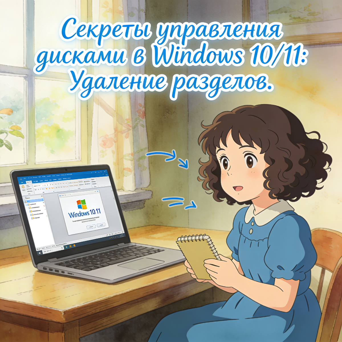 Секреты управления дисками в Windows 10/11:Удаление разделов.