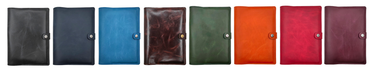 Пример: обложки из натуральной кожи от Shiva Leather