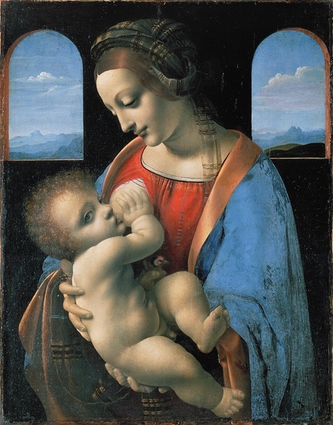 Леонардо да Винчи. Мадонна Литта. 1491 г. Эрмитаж, Санкт-Петербург.