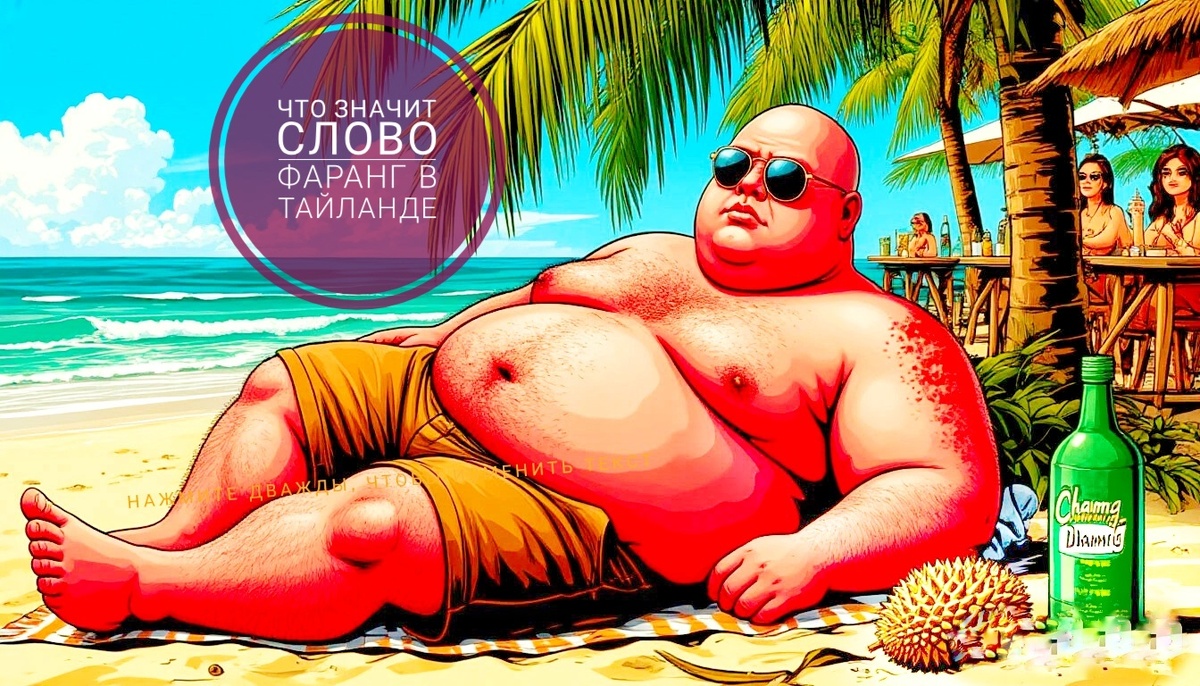 Фаранг на пляже. Где - то в Тайланде.