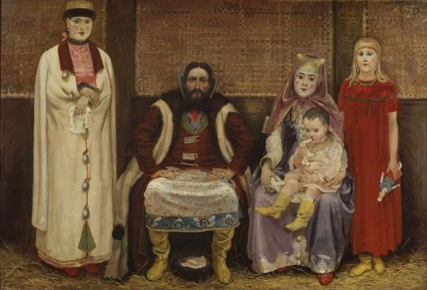 Андрей Рябушкин. «Семья купца в XVII веке», 1896 год, Государственный Русский музей, Санкт-Петербург © Public domain