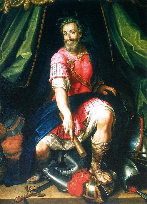 Генрих IV — победитель Лиги в виде Марса, кисти Жакоба Бюнеля (Национальный музей замка По)