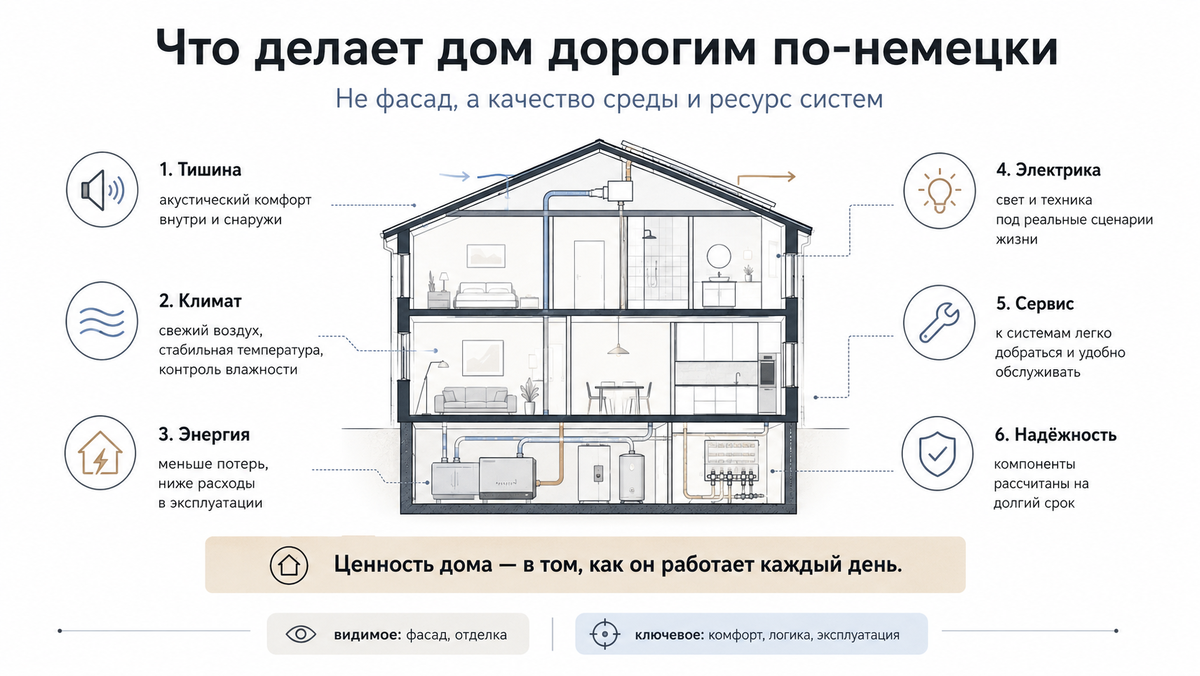 Ценность дома - в том, как он работает каждый день.