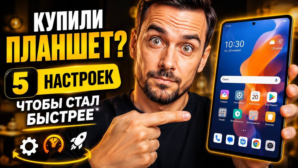 Только купили планшет? Настройте его правильно — 5 быстрых шагов для ускорения и комфортной работы.