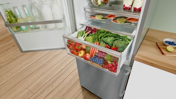 Фото: Сохранение свежести продуктов в холодильнике Bosch при любой нагрузке