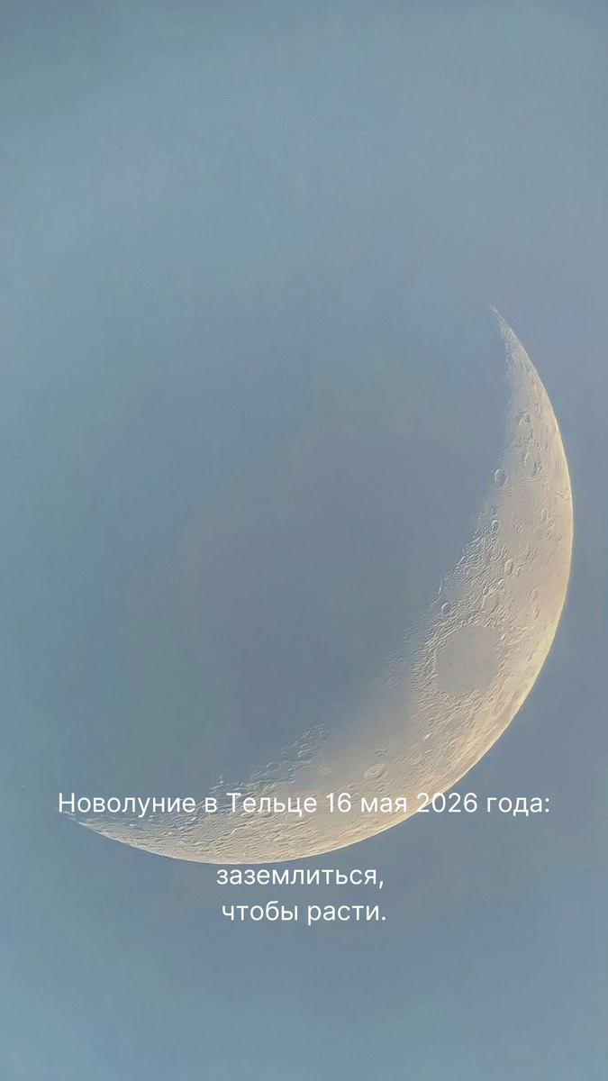 Новолуние в знаке Тельца 16 мая 2026 года.