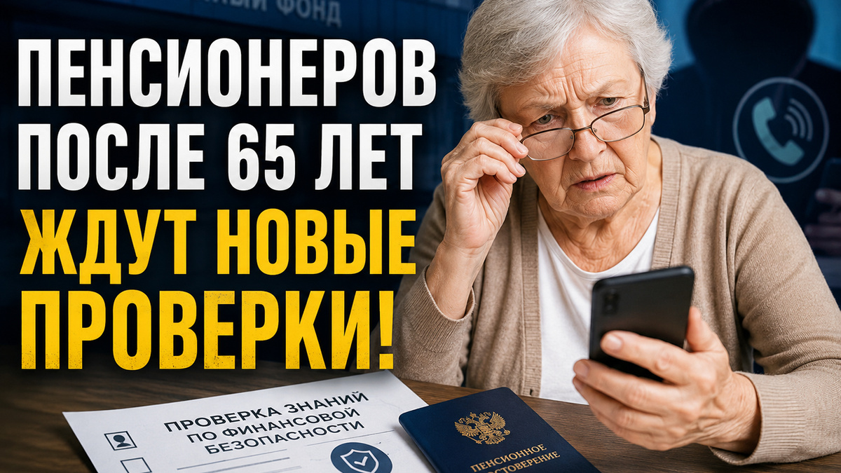 Государство озаботилось проверками пенсионеров после 65 лет