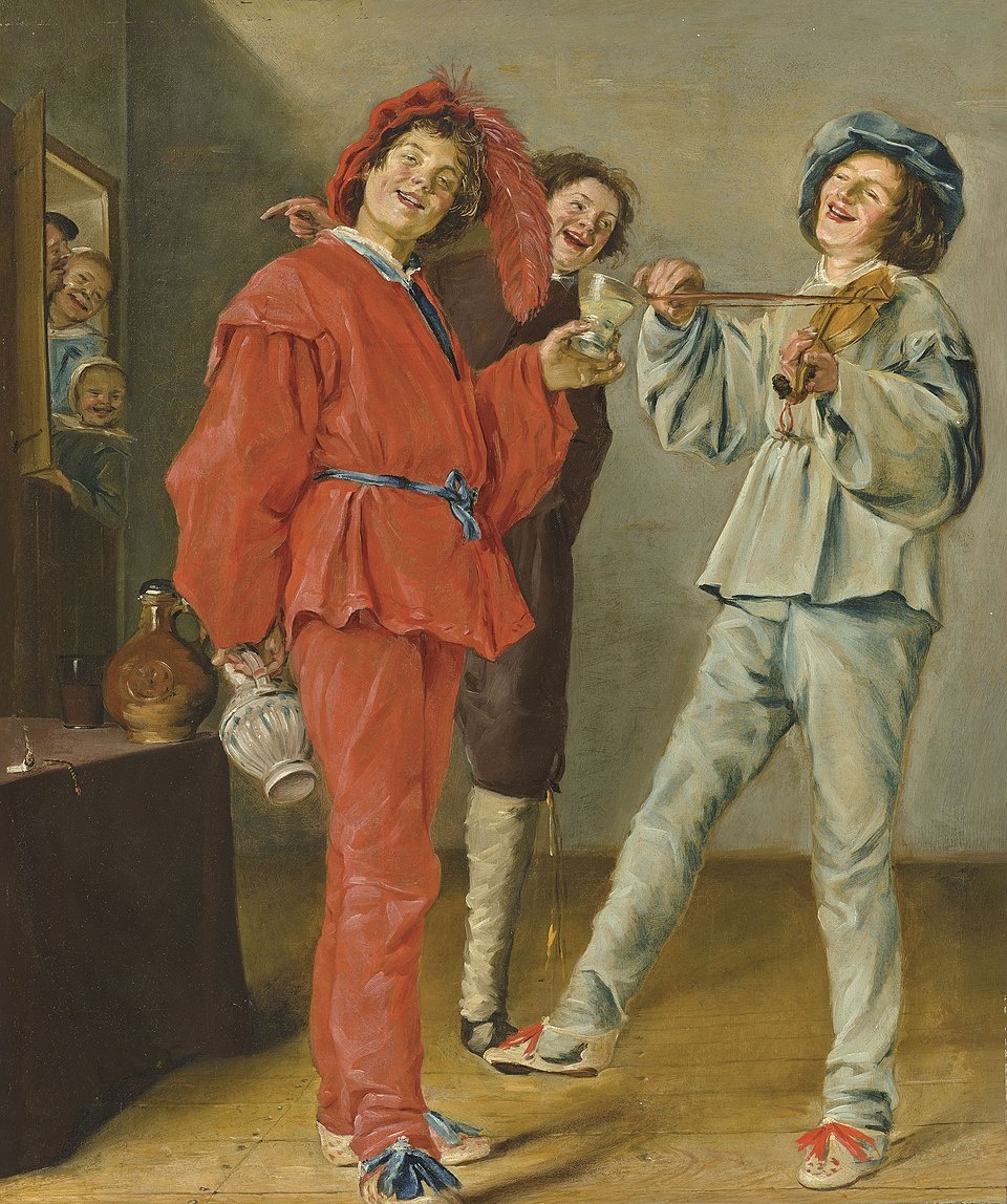 "Весёлое трио". 1631, холст, маслочастное собрание