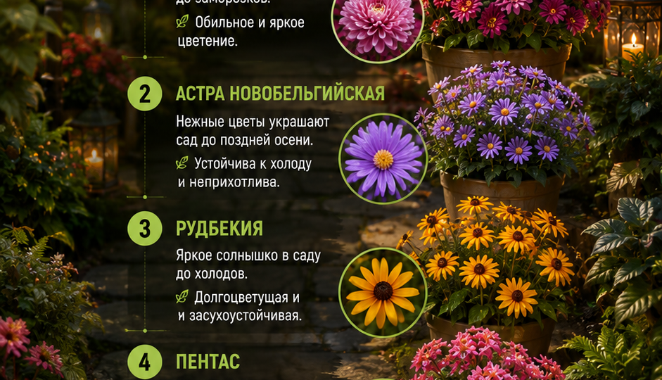 5 цветов, которые цветут до самых заморозков