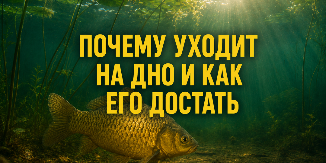 Карась летом: почему уходит на дно и как его достать