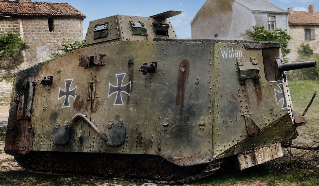 Штурмовой танк A7V «Вотан» (бортовой номер 563)