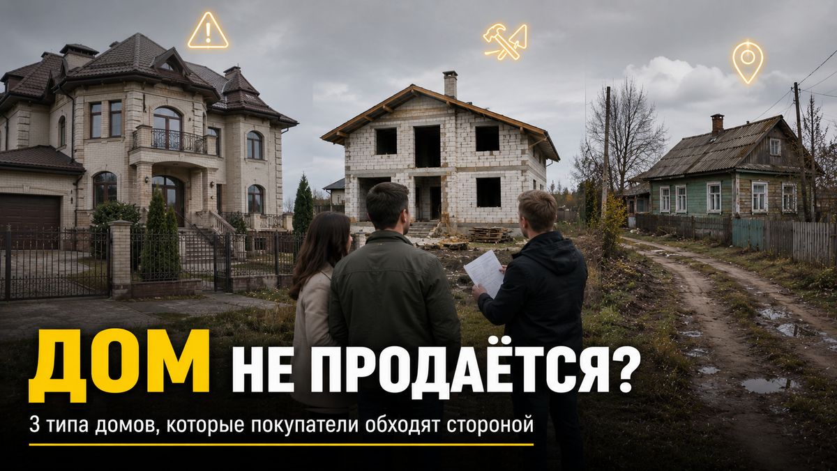 Какие дома плохо продаются