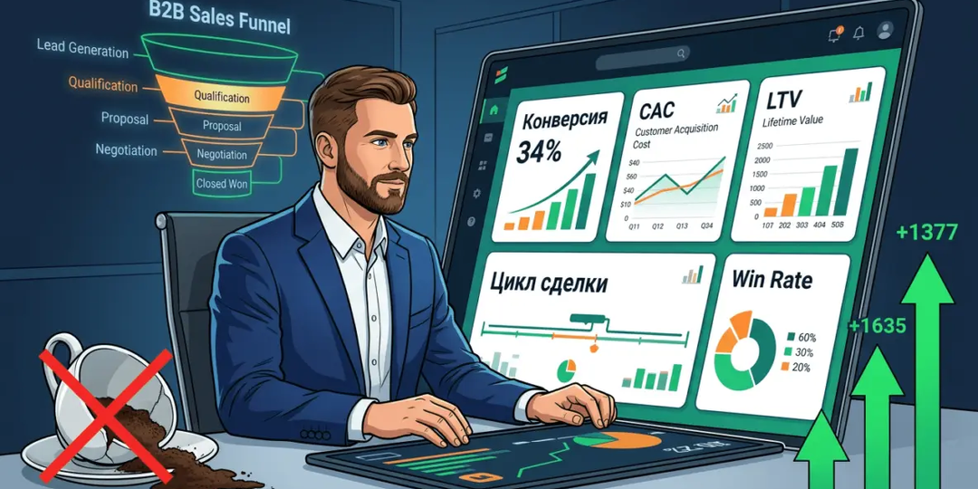 KPI в B2B-продажах: как я перестал работать на ощущениях и выстроил систему управления выручкой