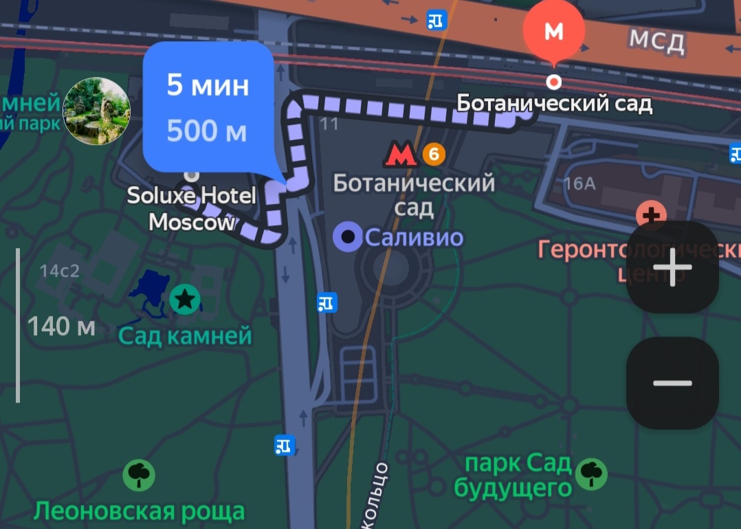 Расположение гостиницы "Солюкс Отель Москва" 5* в Москве на Яндекс картах.
