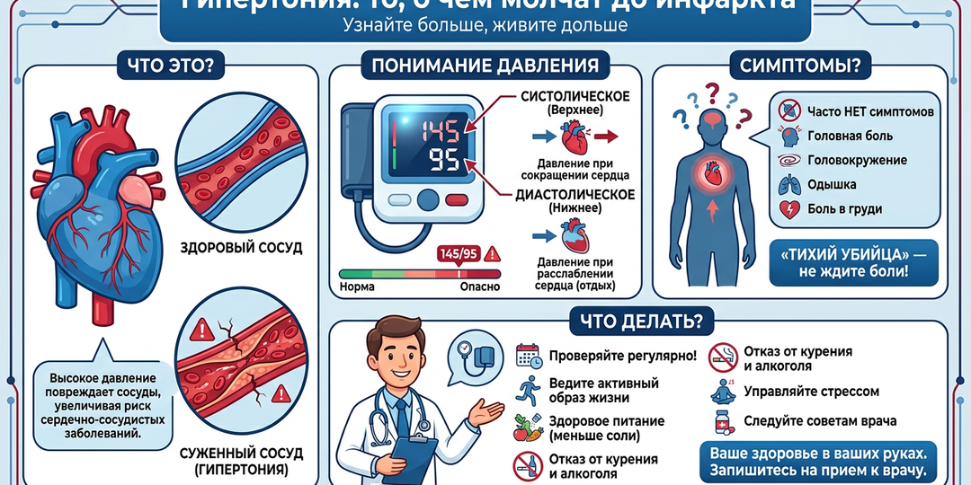 Гипертония: то, о чём молчат до инфаркта