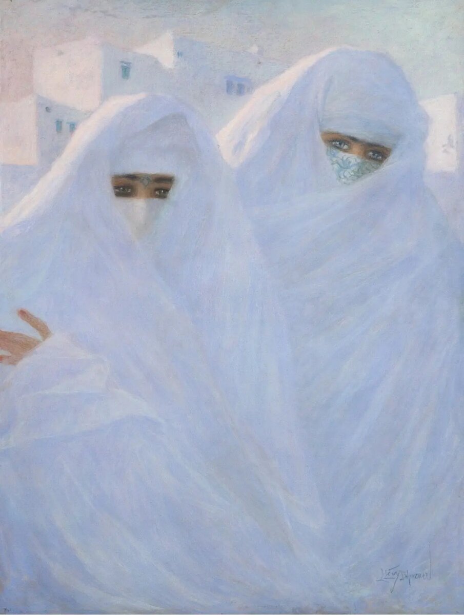 Люсьен Леви-Дюрмэ "Марокко. Прогулка вечером" (1930)