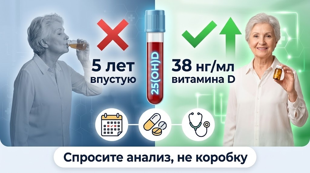 пейте витамин D для иммунитета, для гормонов, для всего". Но универсальных пожизненных рекомендаций "всем по 5000 МЕ" не существует.
