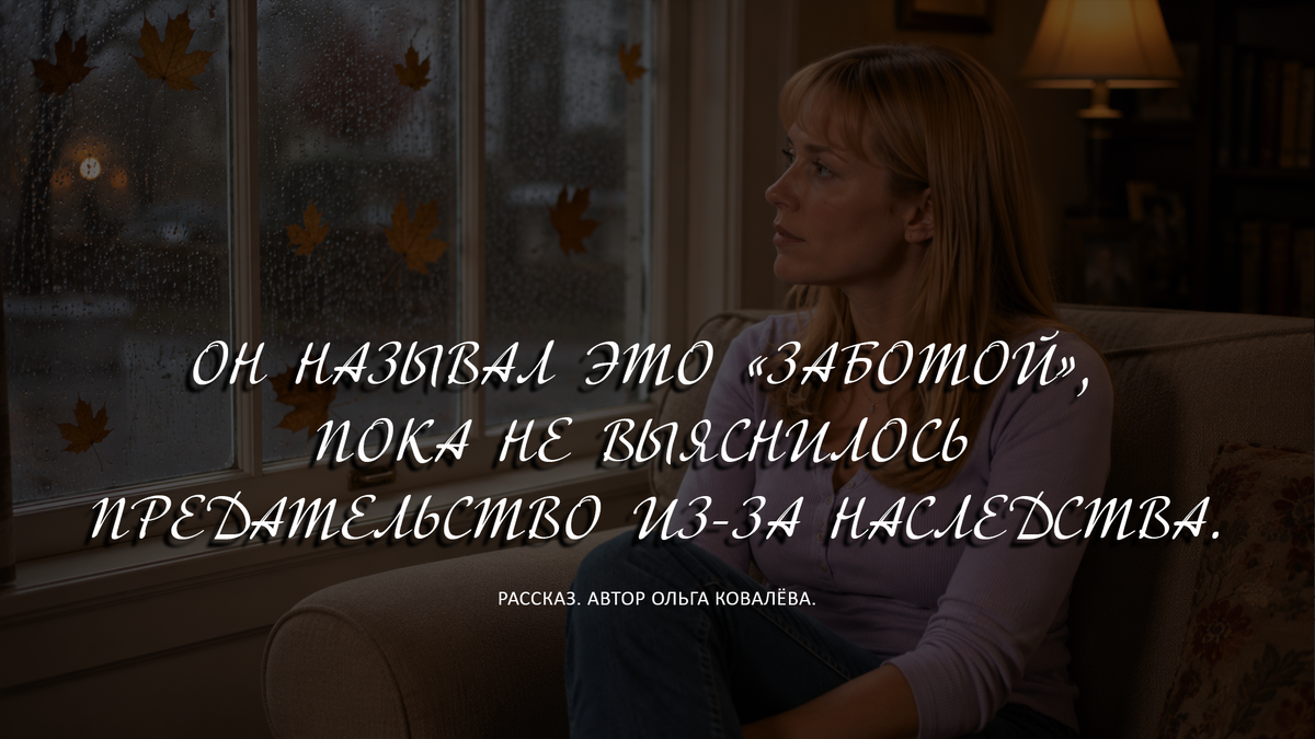 ОН НАЗЫВАЛ ЭТО «ЗАБОТОЙ», ПОКА НЕ ВЫЯСНИЛОСЬ ПРЕДАТЕЛЬСТВО ИЗ-ЗА НАСЛЕДСТВА.