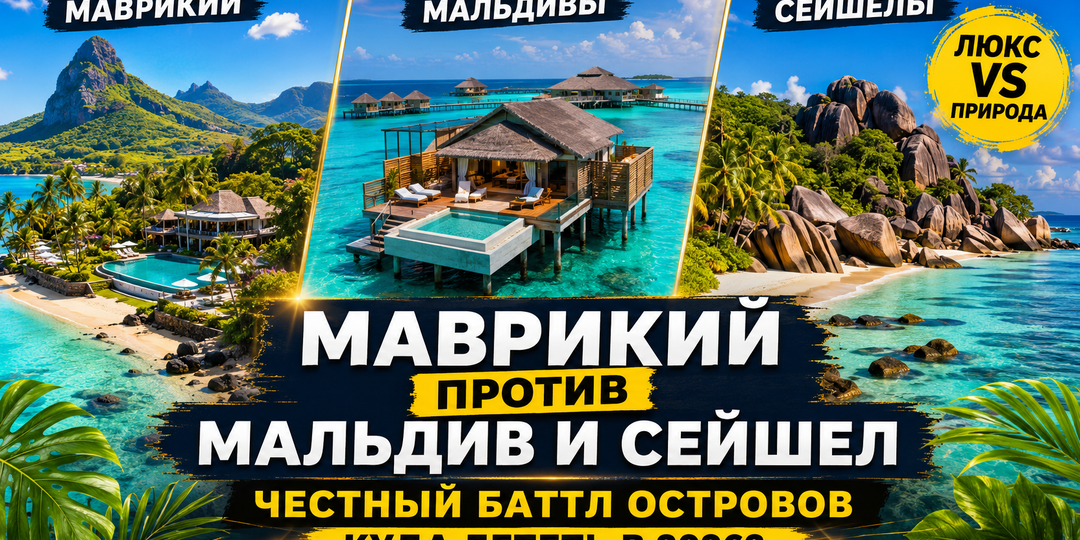 Маврикий против Мальдив и Сейшел. Куда лететь за дикой природой в 2026 году?