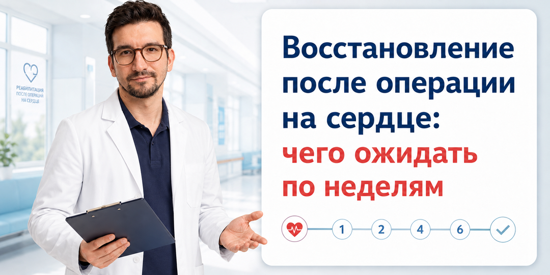 Восстановление после операции на сердце: чего ожидать по неделям