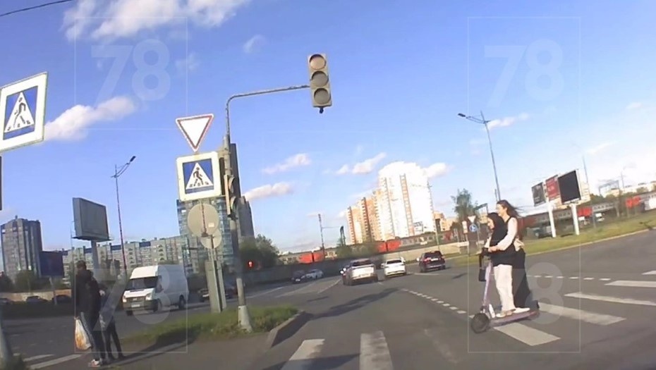    ДТП с самокатом в Московском районе Петербурга 16 мая Автор фото: 78.ru