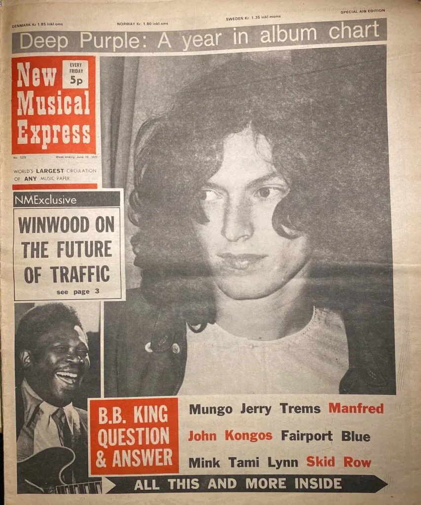 New Musical Express от 19 июня 1971 года