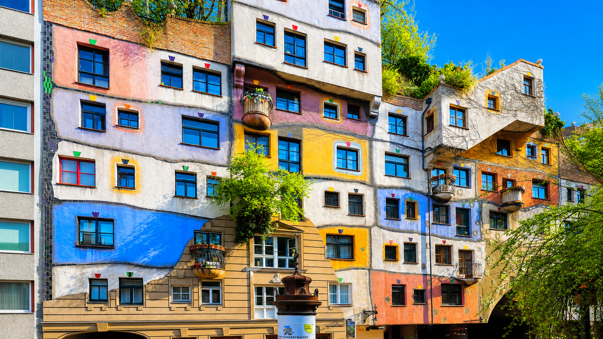 Hundertwasserhaus в Вене