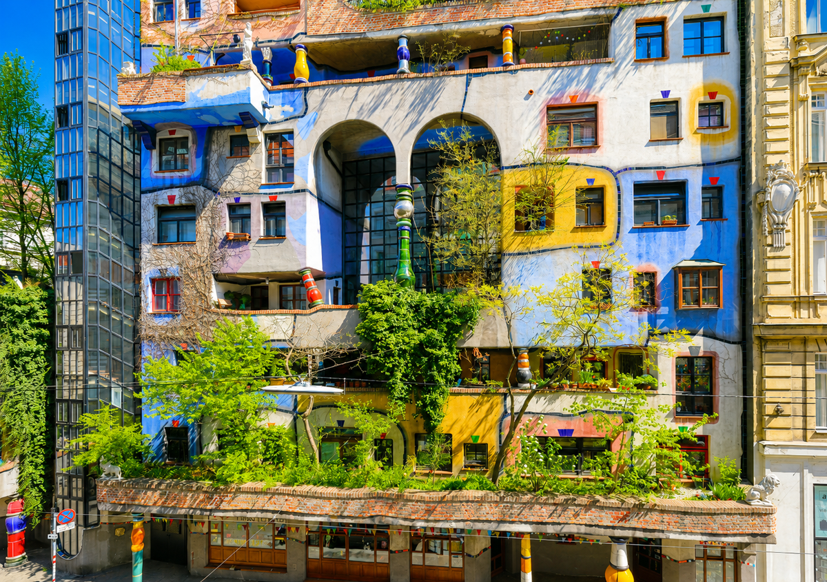 Hundertwasserhaus в Вене