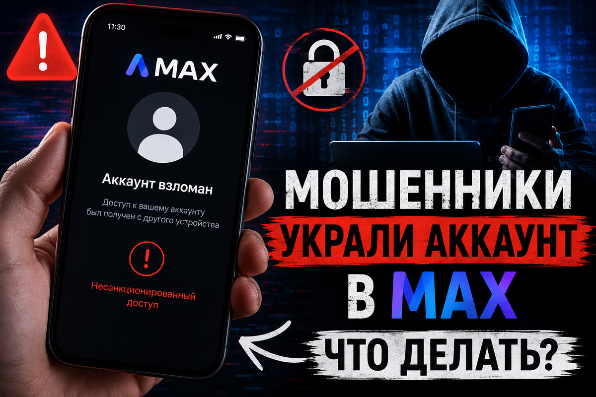Что делать, если мошенники украли аккаунт в MAX ?
