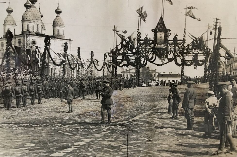 Британские и французские военные в Архангельске. 1919 год