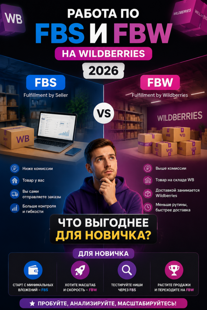    FBS или FBW что лучше для новичка? Разбираем логистику вайлдберриз 2026, продажи со склада продавца и регламент поставок WB. Обучение от Рахима Танжарикова поможет понять, что выгоднее для старта на маркетплейсе в 2026 году, как избежать штрафов и выстроить эффективную работу с нуля. Рахим Танжариков