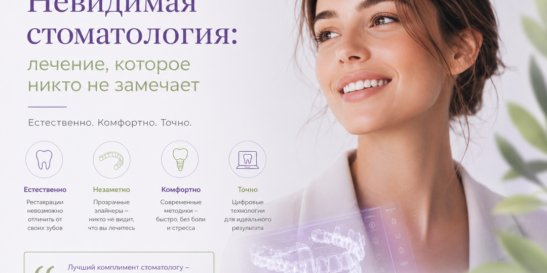 Невидимая стоматология: лечение, которое никто не замечает