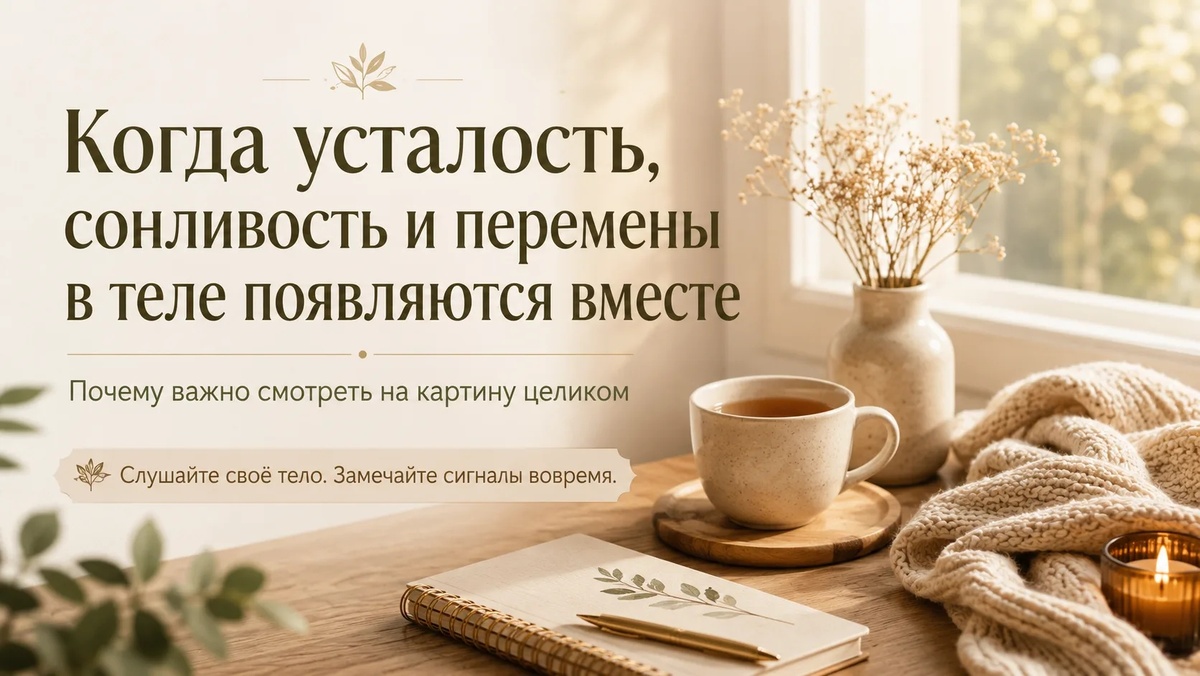 Иногда человек долго живёт с ощущением, что просто не успевает восстановиться.