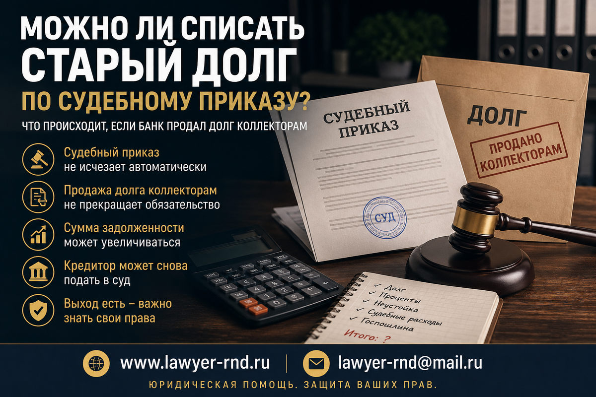 ❗ Судебный приказ и старый долг — почему взыскание может продолжаться годами.