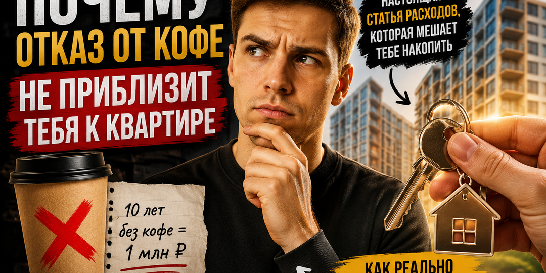 Ты никогда не накопишь на квартиру, отказываясь от кофе ☕