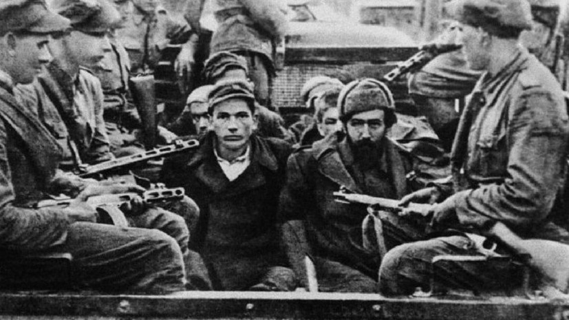 Конвоирование боевиков УПА*