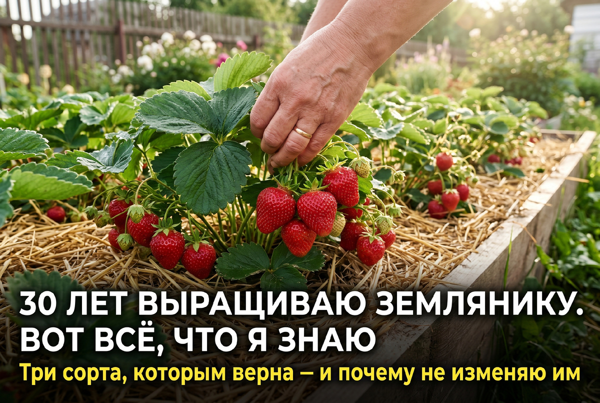 Тридцать лет с одной культурой, и каждый июнь она всё равно удивляет. Вот за это и люблю землянику садовую.