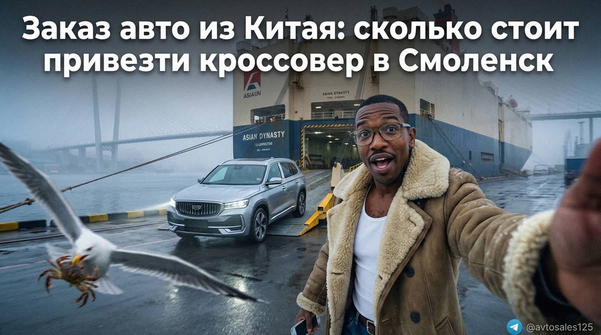    Расчет стоимости доставки кроссовера из Китая в Смоленск Авто Сейлс