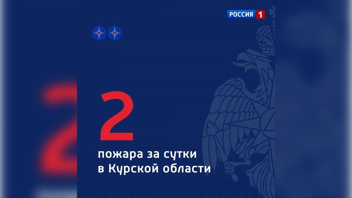    В Курской области за сутки произошло два пожара